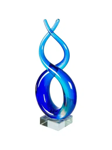 Dale Tiffany Endless Ocean Glass Sculpture | Thumbnail 1 Dale Tiffany Endless Ocean Glass Sculpture | Thumbnail 1