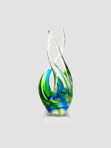 Dale Tiffany Coastal Harmony Handcrafted Art Glass Sculpture | Thumbnail 2 Dale Tiffany Coastal Harmony Handcrafted Art Glass Sculpture | Thumbnail 2