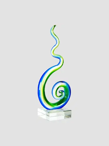 Dale Tiffany Coastal Whirl Handcrafted Art Glass Sculpture | Thumbnail 2 Dale Tiffany Coastal Whirl Handcrafted Art Glass Sculpture | Thumbnail 2
