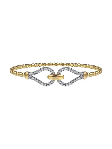 Gabriel & Co Women's Bujukan 14K Yellow & 0.75 TCW Diamond Bangle Bracelet | Thumbnail 1 Gabriel & Co Women's Bujukan 14K Yellow & 0.75 TCW Diamond Bangle Bracelet | Thumbnail 1