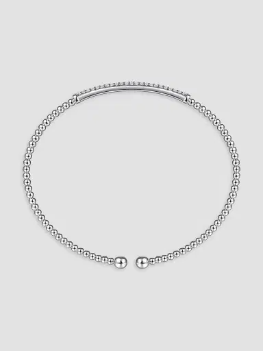 Gabriel & Co Women's Bujukan 14K White Gold & 0.30 TCW Diamond Beaded Cuff | Thumbnail 4 Gabriel & Co Women's Bujukan 14K White Gold & 0.30 TCW Diamond Beaded Cuff | Thumbnail 4