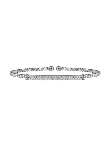 Gabriel & Co Women's Bujukan 14K White Gold & 0.30 TCW Diamond Beaded Cuff | Thumbnail 1 Gabriel & Co Women's Bujukan 14K White Gold & 0.30 TCW Diamond Beaded Cuff | Thumbnail 1