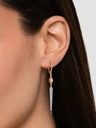 Gabriel & Co Women's Kaslique 14K White & Yellow Gold 0.50 TCW Diamond Kite Drop Earrings | Thumbnail 2 Gabriel & Co Women's Kaslique 14K White & Yellow Gold 0.50 TCW Diamond Kite Drop Earrings | Thumbnail 2