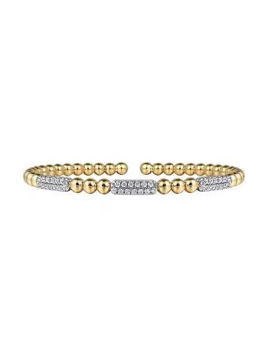 Gabriel & Co Women's Bujukan 14K White Gold, Yellow Gold & 0.50 TCW Diamond Bangle | Thumbnail 1 Gabriel & Co Women's Bujukan 14K White Gold, Yellow Gold & 0.50 TCW Diamond Bangle | Thumbnail 1
