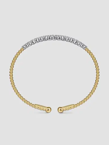 Gabriel & Co Women's Bujukan Buttercup Two-Tone 14K Gold & 0.75 TCW Diamond Beaded Cuff | Thumbnail 4 Gabriel & Co Women's Bujukan Buttercup Two-Tone 14K Gold & 0.75 TCW Diamond Beaded Cuff | Thumbnail 4