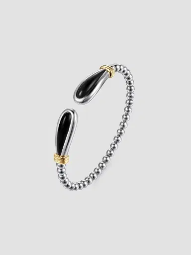 Gabriel & Co Women's Bujukan 14K Yellow Gold, Sterling Silver & Black Onyx Cuff Bracelet | Thumbnail 3 Gabriel & Co Women's Bujukan 14K Yellow Gold, Sterling Silver & Black Onyx Cuff Bracelet | Thumbnail 3