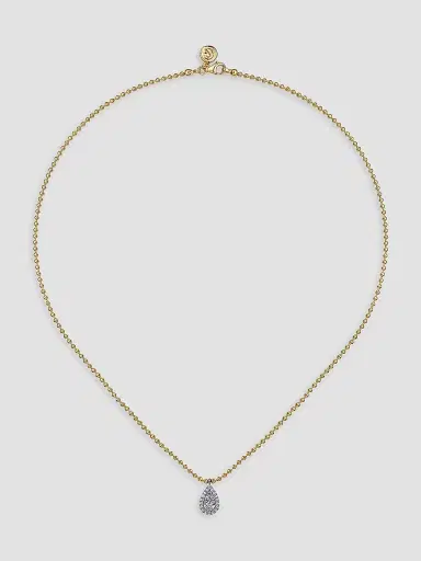 Gabriel & Co Women's Bujukan 14K Gold & 0.25 TCW Diamond Teardrop Pendant Necklace | Thumbnail 4 Gabriel & Co Women's Bujukan 14K Gold & 0.25 TCW Diamond Teardrop Pendant Necklace | Thumbnail 4