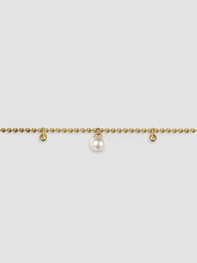Gabriel & Co Women's Bujukan 14K Yellow Gold & Freshwater Pearl Droplet Bracelet | Thumbnail 4 Gabriel & Co Women's Bujukan 14K Yellow Gold & Freshwater Pearl Droplet Bracelet | Thumbnail 4