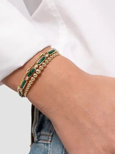 Gabriel & Co Women's Bujukan 14K Yellow Gold Open Bangle | Thumbnail 5 Gabriel & Co Women's Bujukan 14K Yellow Gold Open Bangle | Thumbnail 5