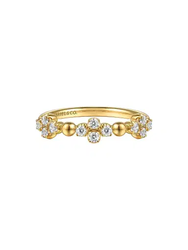 Gabriel & Co Women's Bujukan 14K Yellow Gold & 0.25 TCW Diamond Band Ring | Thumbnail 1 Gabriel & Co Women's Bujukan 14K Yellow Gold & 0.25 TCW Diamond Band Ring | Thumbnail 1