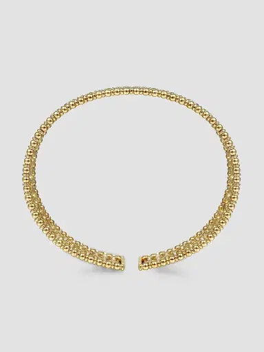 Gabriel & Co Women's Bujukan 14K Yellow Gold Wide Diamond Cage Cuff Bracelet | Thumbnail 4 Gabriel & Co Women's Bujukan 14K Yellow Gold Wide Diamond Cage Cuff Bracelet | Thumbnail 4