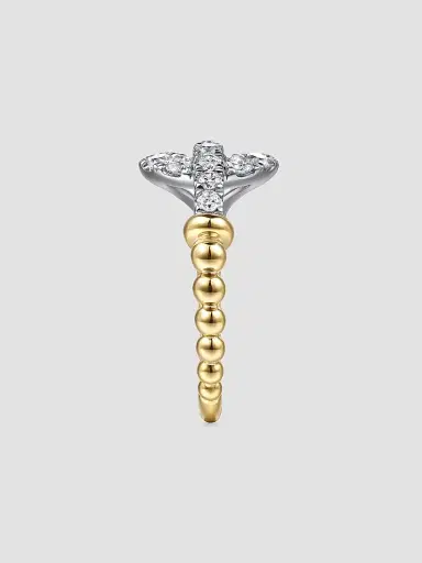 Gabriel & Co Women's Strides 14K Yellow Gold & 0.50 TCW Diamond Stirrup Ring | Thumbnail 4 Gabriel & Co Women's Strides 14K Yellow Gold & 0.50 TCW Diamond Stirrup Ring | Thumbnail 4