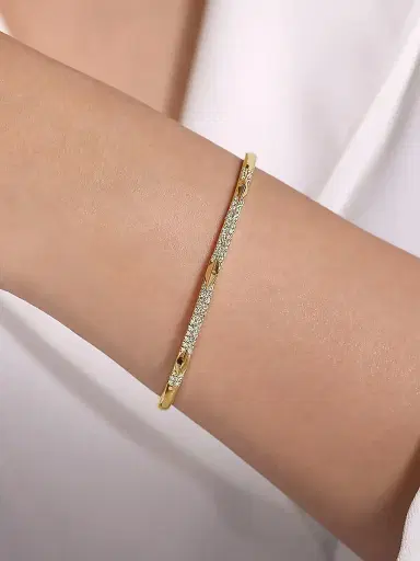 Gabriel & Co Women's Kaslique 14K Yellow Gold & 0.50 TCW Diamond Bangle | Thumbnail 2 Gabriel & Co Women's Kaslique 14K Yellow Gold & 0.50 TCW Diamond Bangle | Thumbnail 2