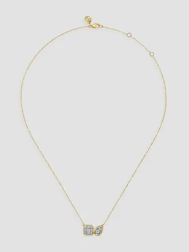 Gabriel & Co Women's Contemporary Two-Tone 14K Gold & 0.40 TCW Diamond Pendant Necklace | Thumbnail 3 Gabriel & Co Women's Contemporary Two-Tone 14K Gold & 0.40 TCW Diamond Pendant Necklace | Thumbnail 3