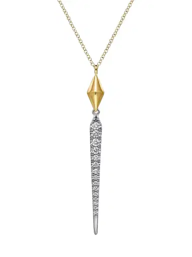 Gabriel & Co Women's Kaslique Two-Tone 14K Gold & 0.35 TCW Diamond Drop Necklace | Thumbnail 1 Gabriel & Co Women's Kaslique Two-Tone 14K Gold & 0.35 TCW Diamond Drop Necklace | Thumbnail 1