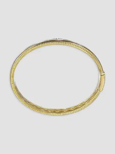 Gabriel & Co Women's Bujukan 14K Yellow Gold & 0.35 TCW Diamond Bangle | Thumbnail 4 Gabriel & Co Women's Bujukan 14K Yellow Gold & 0.35 TCW Diamond Bangle | Thumbnail 4