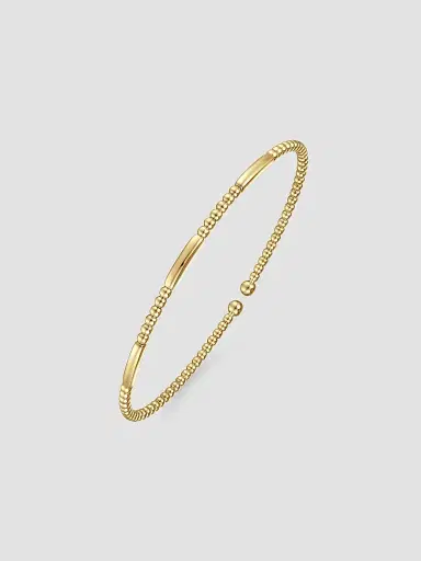 Gabriel & Co Women's Bujukan 14K Yellow Gold Bangle Bracelet | Thumbnail 3 Gabriel & Co Women's Bujukan 14K Yellow Gold Bangle Bracelet | Thumbnail 3