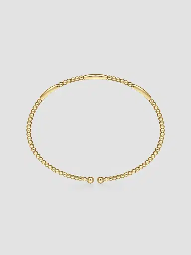 Gabriel & Co Women's Bujukan 14K Yellow Gold Bangle Bracelet | Thumbnail 4 Gabriel & Co Women's Bujukan 14K Yellow Gold Bangle Bracelet | Thumbnail 4