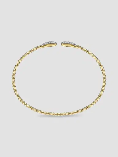 Gabriel & Co Women's Bujukan 14K Yellow Gold & 0.30 TCW Diamond Teardrop Bangle | Thumbnail 4 Gabriel & Co Women's Bujukan 14K Yellow Gold & 0.30 TCW Diamond Teardrop Bangle | Thumbnail 4