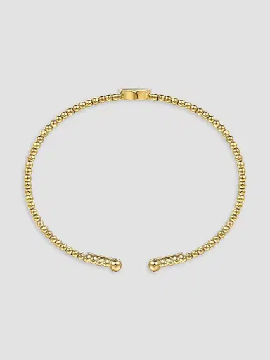 Gabriel & Co Women's Bujukan C Initial 14K Yellow Gold & 0.03 TCW Diamond Cuff | Thumbnail 4 Gabriel & Co Women's Bujukan C Initial 14K Yellow Gold & 0.03 TCW Diamond Cuff | Thumbnail 4