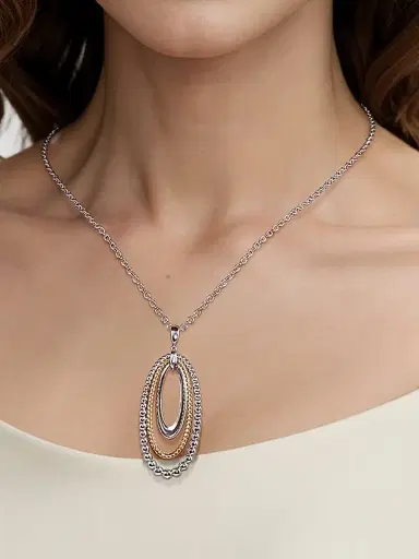 Gabriel & Co Women's Bujukan Sterling Silver & 14K Yellow Gold Pendant Necklace | Thumbnail 2 Gabriel & Co Women's Bujukan Sterling Silver & 14K Yellow Gold Pendant Necklace | Thumbnail 2