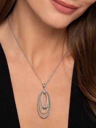 Gabriel & Co Women's Bujukan Sterling Silver & 14K Yellow Gold Pendant Necklace | Thumbnail 3 Gabriel & Co Women's Bujukan Sterling Silver & 14K Yellow Gold Pendant Necklace | Thumbnail 3
