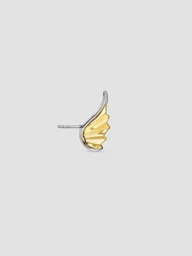 Gabriel & Co Women's Contemporary Two-Tone 14K Gold & 0.21 TCW Diamond Angel Wing Stud Earrings | Thumbnail 3 Gabriel & Co Women's Contemporary Two-Tone 14K Gold & 0.21 TCW Diamond Angel Wing Stud Earrings | Thumbnail 3