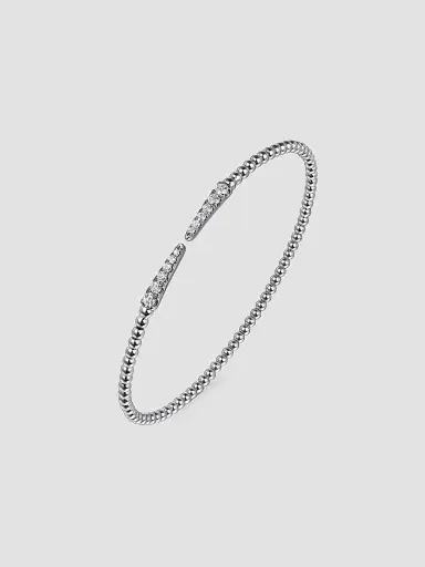Gabriel & Co Women's Bujukan 14K White Gold & 0.25 TCW Diamond Cuff | Thumbnail 3 Gabriel & Co Women's Bujukan 14K White Gold & 0.25 TCW Diamond Cuff | Thumbnail 3