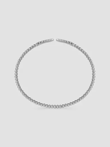 Gabriel & Co Women's Bujukan 14K White Gold & 0.25 TCW Diamond Cuff | Thumbnail 4 Gabriel & Co Women's Bujukan 14K White Gold & 0.25 TCW Diamond Cuff | Thumbnail 4