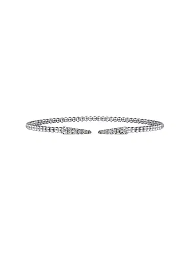 Gabriel & Co Women's Bujukan 14K White Gold & 0.25 TCW Diamond Cuff | Thumbnail 1 Gabriel & Co Women's Bujukan 14K White Gold & 0.25 TCW Diamond Cuff | Thumbnail 1