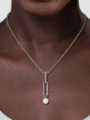 Gabriel & Co Women's Bujukan Sterling Silver & Pearl Pendant Necklace | Thumbnail 2 Gabriel & Co Women's Bujukan Sterling Silver & Pearl Pendant Necklace | Thumbnail 2