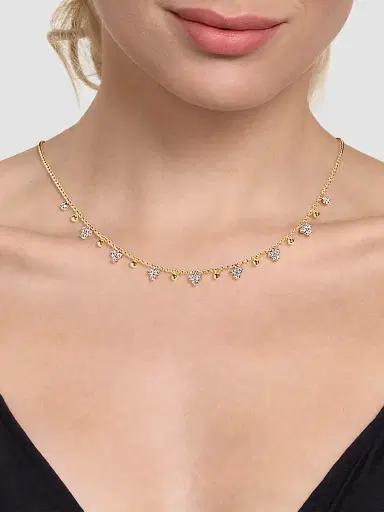 Gabriel & Co Women's Bujukan 14K Gold & 0.50 TCW Diamond Station Necklace | Thumbnail 3 Gabriel & Co Women's Bujukan 14K Gold & 0.50 TCW Diamond Station Necklace | Thumbnail 3