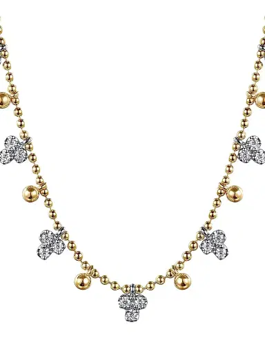 Gabriel & Co Women's Bujukan 14K Gold & 0.50 TCW Diamond Station Necklace | Thumbnail 1 Gabriel & Co Women's Bujukan 14K Gold & 0.50 TCW Diamond Station Necklace | Thumbnail 1