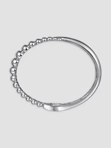 Gabriel & Co Women's Bujukan Sterling Silver Bypass Bangle | Thumbnail 4 Gabriel & Co Women's Bujukan Sterling Silver Bypass Bangle | Thumbnail 4