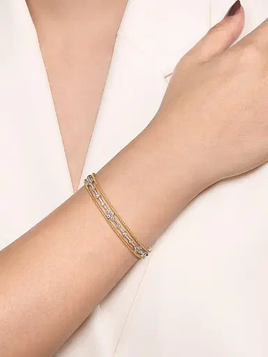 Gabriel & Co Women's Bujukan Buttercup Two-Tone 14K Gold & 0.40 TCW Diamond Cuff | Thumbnail 2 Gabriel & Co Women's Bujukan Buttercup Two-Tone 14K Gold & 0.40 TCW Diamond Cuff | Thumbnail 2