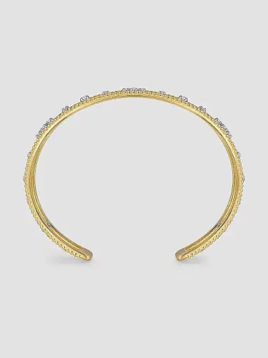 Gabriel & Co Women's Bujukan Buttercup Two-Tone 14K Gold & 0.40 TCW Diamond Cuff | Thumbnail 4 Gabriel & Co Women's Bujukan Buttercup Two-Tone 14K Gold & 0.40 TCW Diamond Cuff | Thumbnail 4