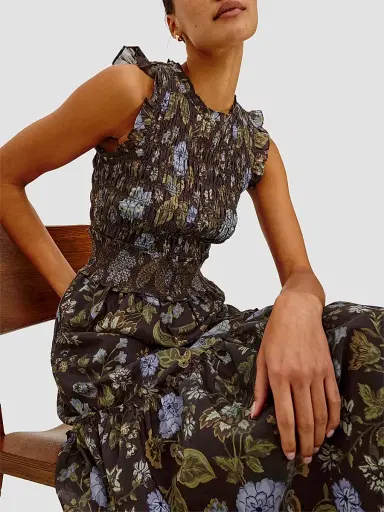RAILS Women's Vivier Smocked Midi Dress | Thumbnail 7 RAILS Women's Vivier Smocked Midi Dress | Thumbnail 7