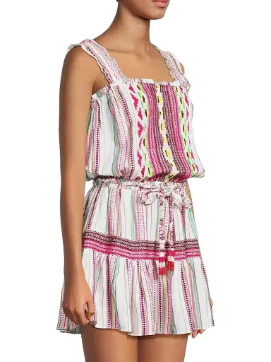 Ramy Brook Women's Jaelyn Printed Cotton Minidress | Thumbnail 4 Ramy Brook Women's Jaelyn Printed Cotton Minidress | Thumbnail 4