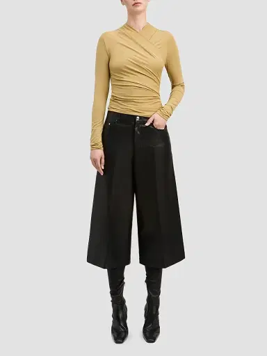 DEREK LAM 10 CROSBY Women's Isaiah Jersey Wrap Top | Thumbnail 2 DEREK LAM 10 CROSBY Women's Isaiah Jersey Wrap Top | Thumbnail 2