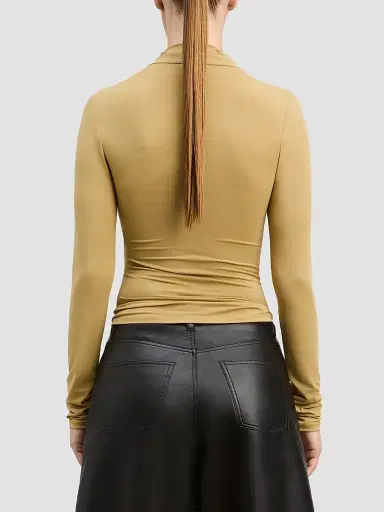 DEREK LAM 10 CROSBY Women's Isaiah Jersey Wrap Top | Thumbnail 3 DEREK LAM 10 CROSBY Women's Isaiah Jersey Wrap Top | Thumbnail 3