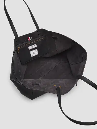 Thom Browne Women's Mr. Thom Cabas Leather Bag | Thumbnail 4 Thom Browne Women's Mr. Thom Cabas Leather Bag | Thumbnail 4