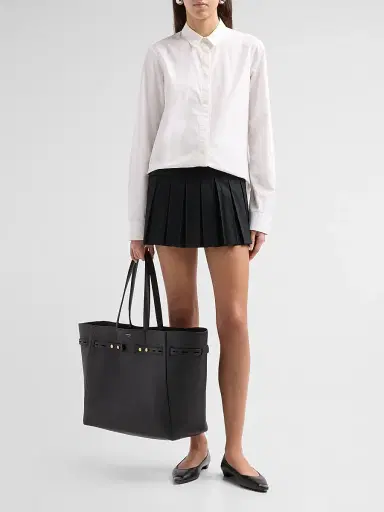 Thom Browne Women's Mr. Thom Cabas Leather Bag | Thumbnail 5 Thom Browne Women's Mr. Thom Cabas Leather Bag | Thumbnail 5