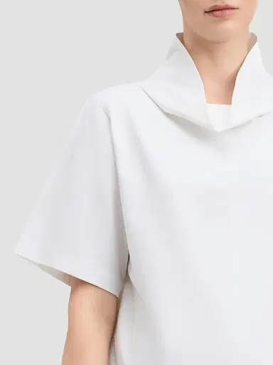 DEREK LAM 10 CROSBY Women's Jonathan Funnel Neck Cotton-Blend T-Shirt | Thumbnail 6 DEREK LAM 10 CROSBY Women's Jonathan Funnel Neck Cotton-Blend T-Shirt | Thumbnail 6