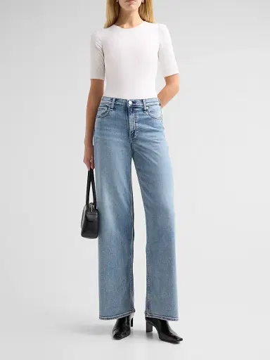 rag & bone Women's Featherweight Sofie Full Wide-Leg Jeans | Thumbnail 2 rag & bone Women's Featherweight Sofie Full Wide-Leg Jeans | Thumbnail 2