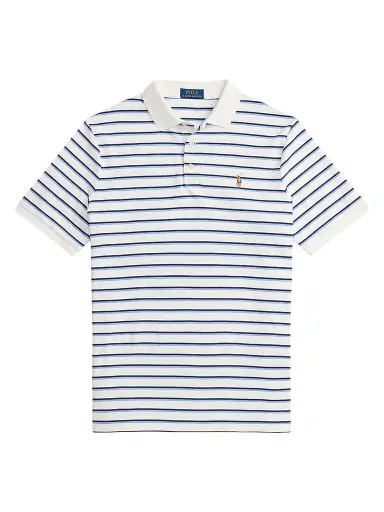 Polo Ralph Lauren Men's Logo Striped Cotton Polo Shirt | Thumbnail 1 Polo Ralph Lauren Men's Logo Striped Cotton Polo Shirt | Thumbnail 1