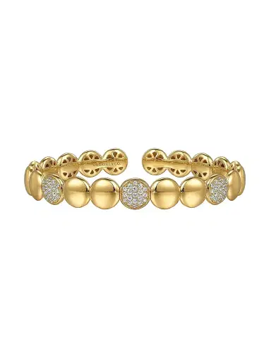Gabriel & Co Women's Contemporary 14K Yellow Gold & 0.55 TCW Diamond Cuff | Thumbnail 1 Gabriel & Co Women's Contemporary 14K Yellow Gold & 0.55 TCW Diamond Cuff | Thumbnail 1