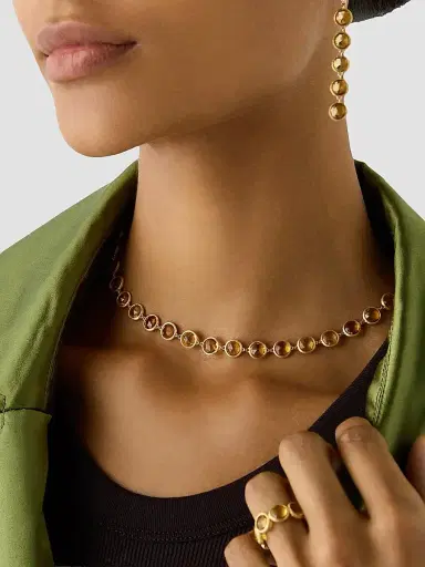 MARCO BICEGO Women's Jaipur Color 18K Yellow Gold & Citrine Necklace | Thumbnail 2 MARCO BICEGO Women's Jaipur Color 18K Yellow Gold & Citrine Necklace | Thumbnail 2
