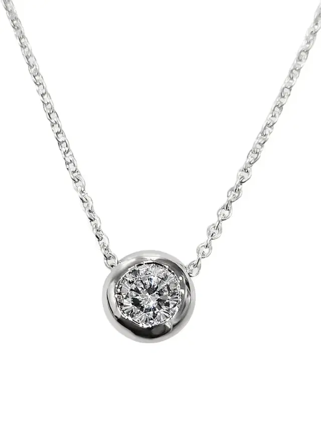 Women's Sterling Silver & 1.00 TCW Cubic Zirconia Pendant Necklace Women's Sterling Silver & 1.00 TCW Cubic Zirconia Pendant Necklace