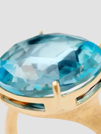 MARCO BICEGO Women's Jaipur Color 18K Yellow Gold & Blue Topaz Ring | Thumbnail 3 MARCO BICEGO Women's Jaipur Color 18K Yellow Gold & Blue Topaz Ring | Thumbnail 3