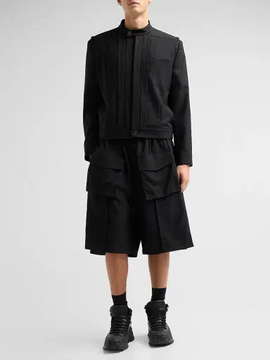 Public School Men Franklin Pleated Wool Jacket | Thumbnail 2 Public School Men Franklin Pleated Wool Jacket | Thumbnail 2